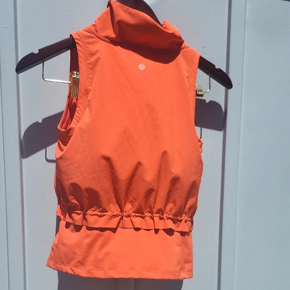 Athleta Orange Blouse with Chic Design - Picture 3 of 7